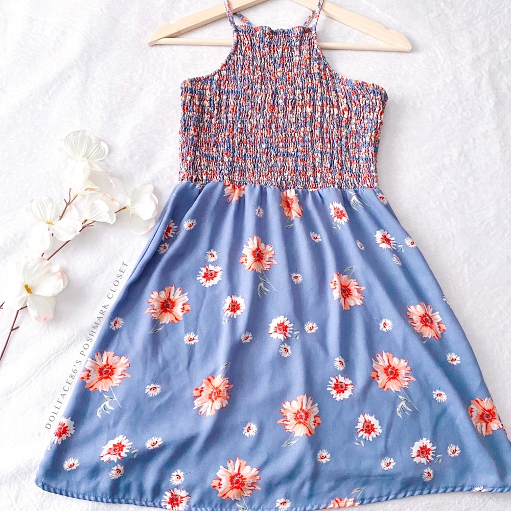 Floral Sundress with Smocked Chest